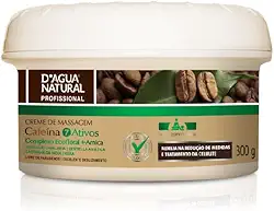 D'AGUA NATURAL Creme De Massagem Cafeína 7 Ativos D'Agua Natural 300 G