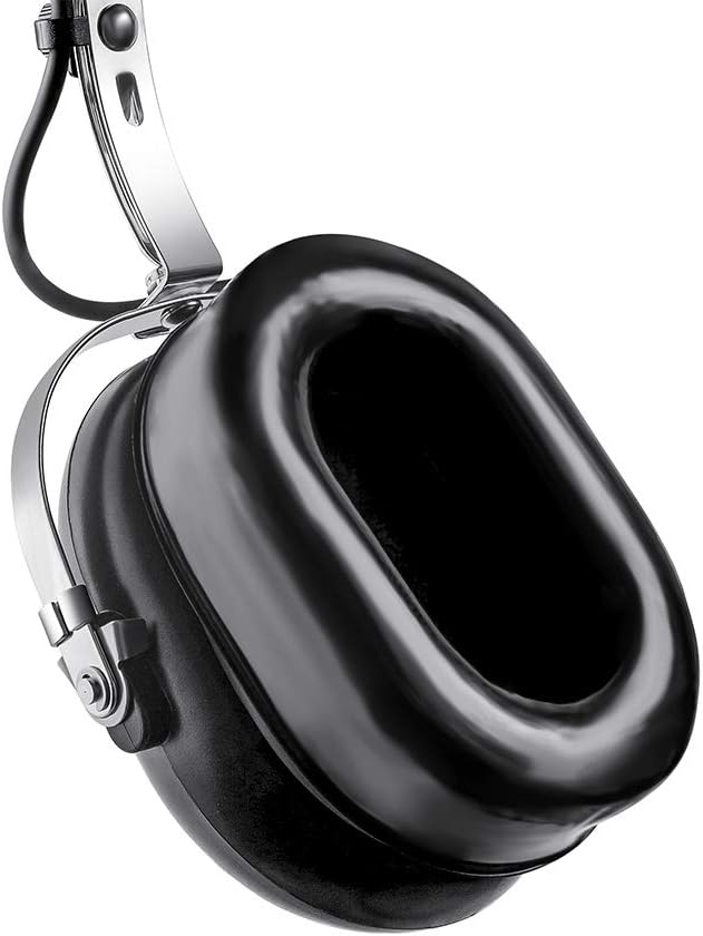 General Aviation Headset for Pilot, Mono and Stereo Compatibility, Noise Canceling Mic, Comfortable Ear Cushions, GA Dual Plugs, Include Headset Bag