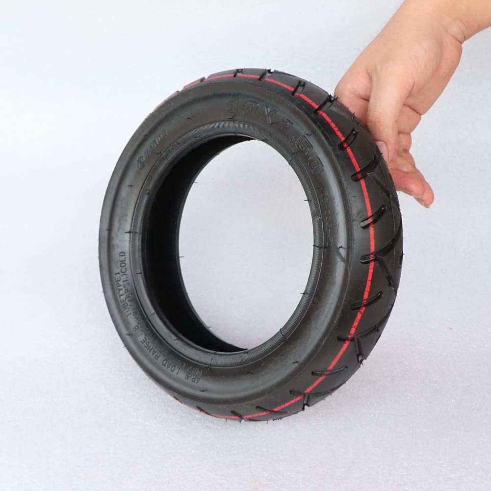 Pneu Trotinette Electrique,Roue de Trottinette éle 10 Pouces 10x2.50 Pneu for Le Scooter électrique Solde Drive Pneu de vélos 10x2.5 Pneu Gonflable et Tube intérieur