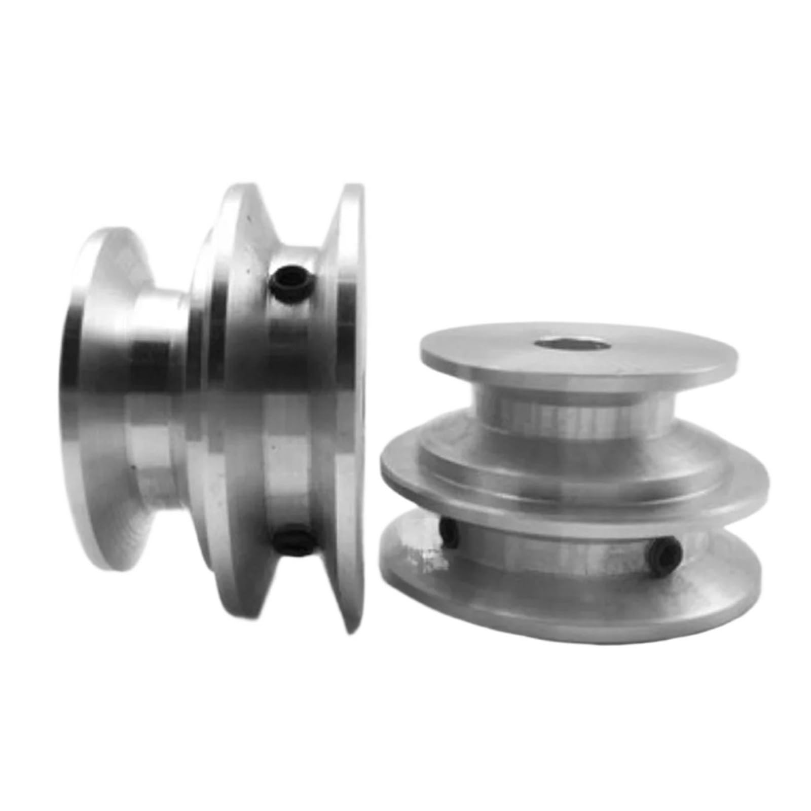 Puleggia con scanalatura in lega di alluminio, diametro esterno 40 mm, foro 8 mm, A-pe doppio B per motore mandrino, trasmissione a cinghia trapezoidale fai da te (10 mm/12 mm) – e versatile