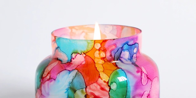 Amazon.com: Capri Blue Volcano Candle - Rainbow Watercolor
