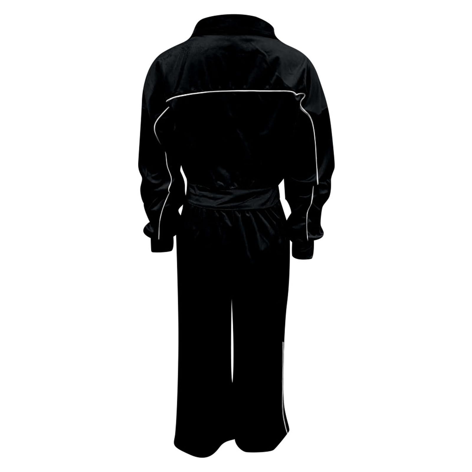 Generico Tuta Elegante Donna Autunno Inverno In Velluto Con Giacca A Cerniera Maniche Lunghe E Pantaloni Dritti Look Sportivo E Caldo Tuta Elegante Donna