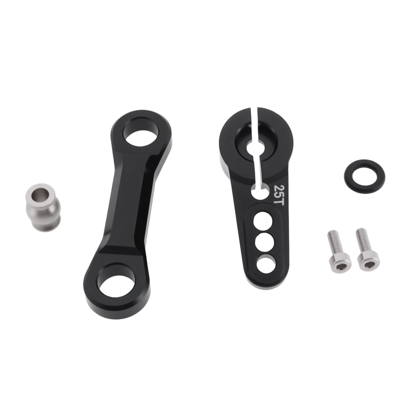Create idea RC Car 25T Servo Arm Aluminum Fixed Link Steering Compatible with Arrma Kraton Compatible with Outcast, 1/8 Scale