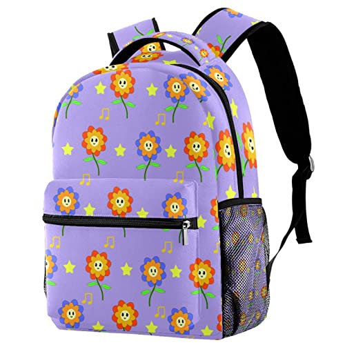 Sac à dos de voyage léger mixte imprimé floral style décontracté