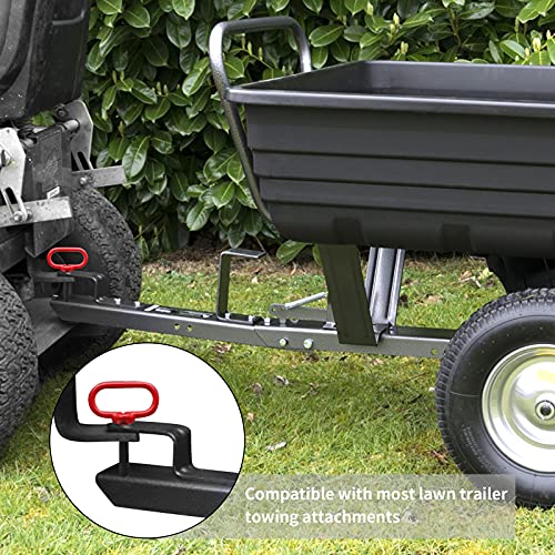 Bonsicoky 2Pcs Tractor Towing Hitch Pin And Clip, 1/2 X 4 Inch Trailer Gate Pin For Towing Tractor, Rv, Truck, Boat, Car - Red Handle #TOP5