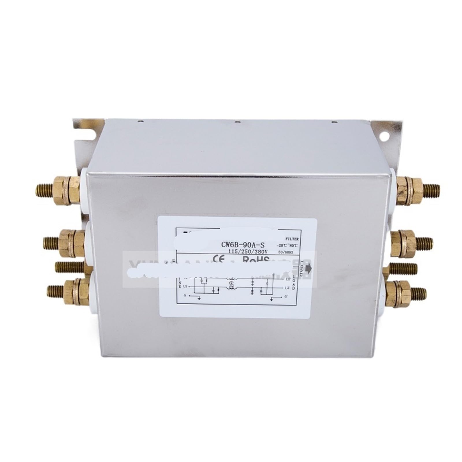 CAAUYXZW CW6B-150A-S Power filter 380v screw interface three-phase AC input(CW6B-90A-S)