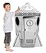 Adventure Awaits! Kids Cardboard Rocket Playhouse - Color, Draw, and Customize - Great for Playtime and Arts-and-Crafts Time