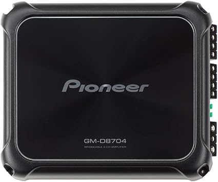 Pioneer 4CH AMP/150WX4/BASSBOOST REM, Black (GM-D8704)