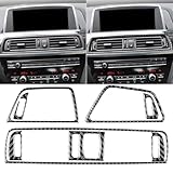 Compatible with BMW 6 Series M6 F12 F13 F06 2011-2018 M Sport Center Control Air Vent Frame Center Wind Outlet Trim Panel Cover Interior Trim Sticker Accessories Real Carbon Fiber - Kit