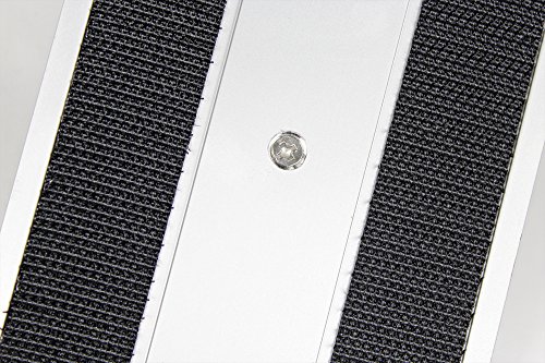Image of CleanAide Flat Mop Plate Frame for 10 inch Microfiber Pads, Commercial-Grade Aluminum with 360 Swivel, Hook and Loop Fastening, Lightweight and Durable, Gray, 10 inch Frame, 10 Inches