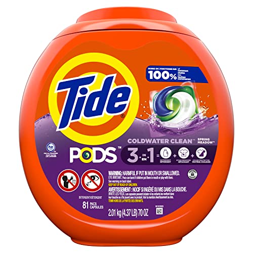 Tide PODS Laundry Detergent Soap Pods, Spring Meadow, 81 count - image 2