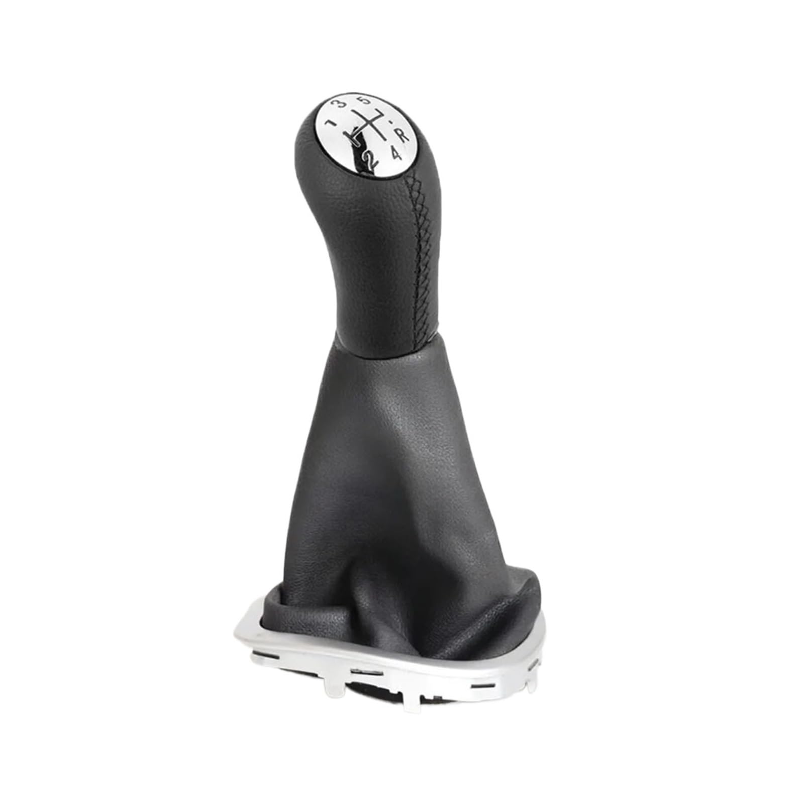 Glblpexelr 5 Speed With Adapter Leather Gear Knob For Clio 3 Iii Manual 5 Speed Leather Gear Shift Knob Stick Gaiter