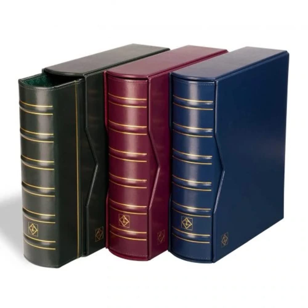 Leuchtturm 332730 Vario Giant - Raccoglitore ad Anelli di Alta qualità dal Design Classico da riempire, incl. Custodia Protettiva - Blu