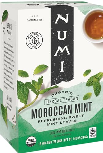 Numi Organic Tea Moroccan Mint, 18 ct