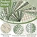 HunnmingRe 20 Pcs 10''x10'' Sage Green Quilting Fabric Square Vintage Sage Floral Quiltted Fabric Bundle Retro Green Precuts Printed Patchwork Supplies for Holiday DIY Sewing Craft
