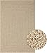 Mia´s Teppiche Soil – Outdoor Teppich für Balkon, Terrasse & Garten, wetterfest, UV-beständig & pflegeleicht, moderner Jute-Look – auch für Wohnzimmer & Esszimmer geeignet, ca. 120 x 170 cm