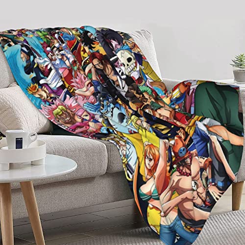 Japanese Anime Cartoon Throw Blanket Flannel Soft Cozy Warm Lightweight Blanket For Home Bedding Living Room Kids Adults 50"X40" #TOP28