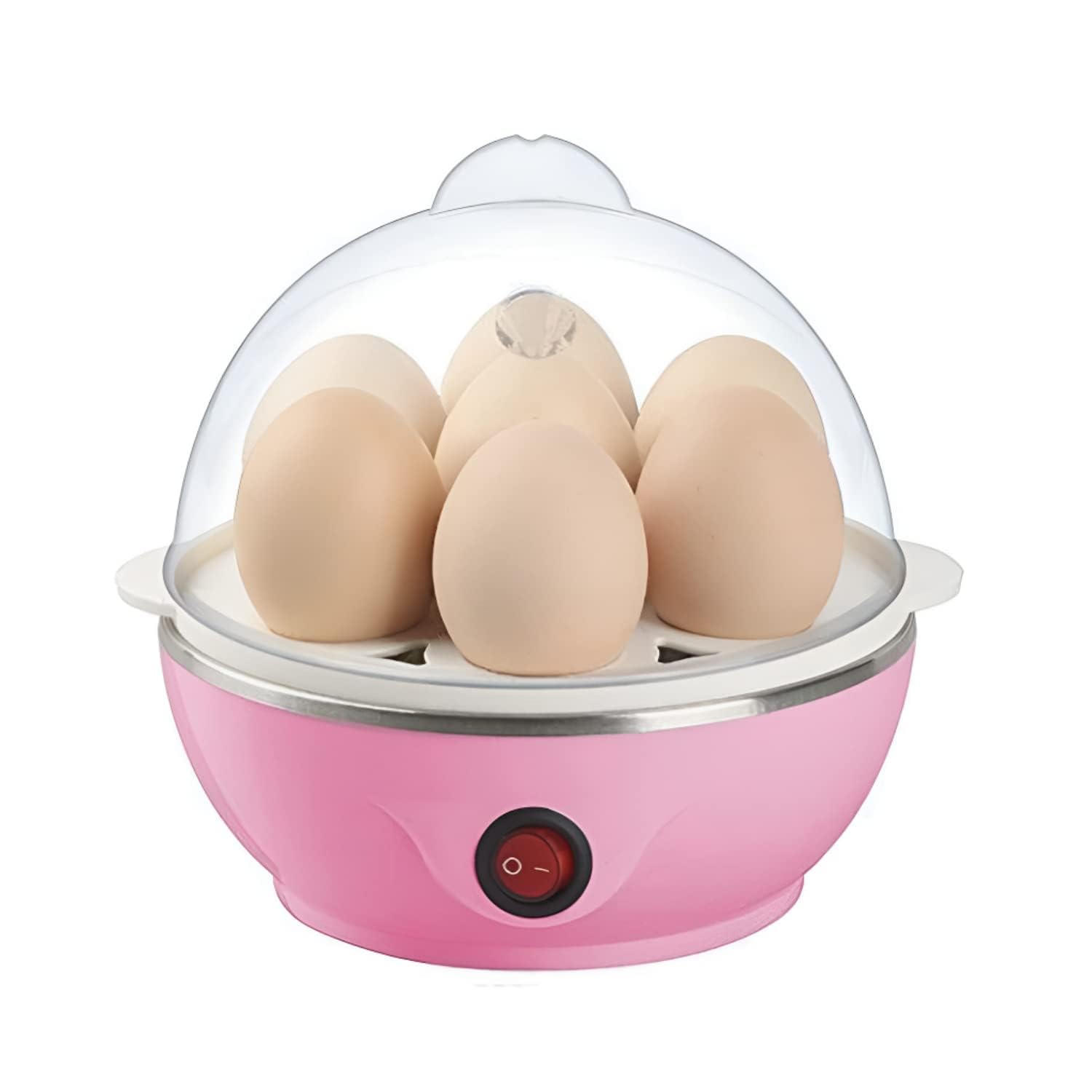 Hasruna Enterprise Egg Boiler Electric Automatic Off 7 Egg Poacher for Steaming, Cooking also Boiling and Frying 400 W (Multi color)-image-21