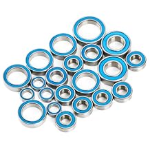 21PCS RC Bearing Kit, Steel Sealed Ball Bearings for 1/10 Traxxas Slash Stampede 4x4 4WD VXL RC Crawler