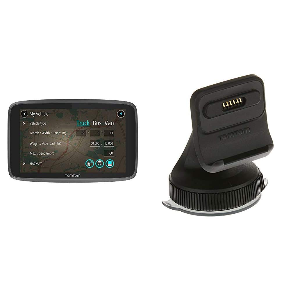 TomTom Sat Navs, 5-Inch Touchscreen Display & TomTom Sat Nav Windscreen Mount, Black