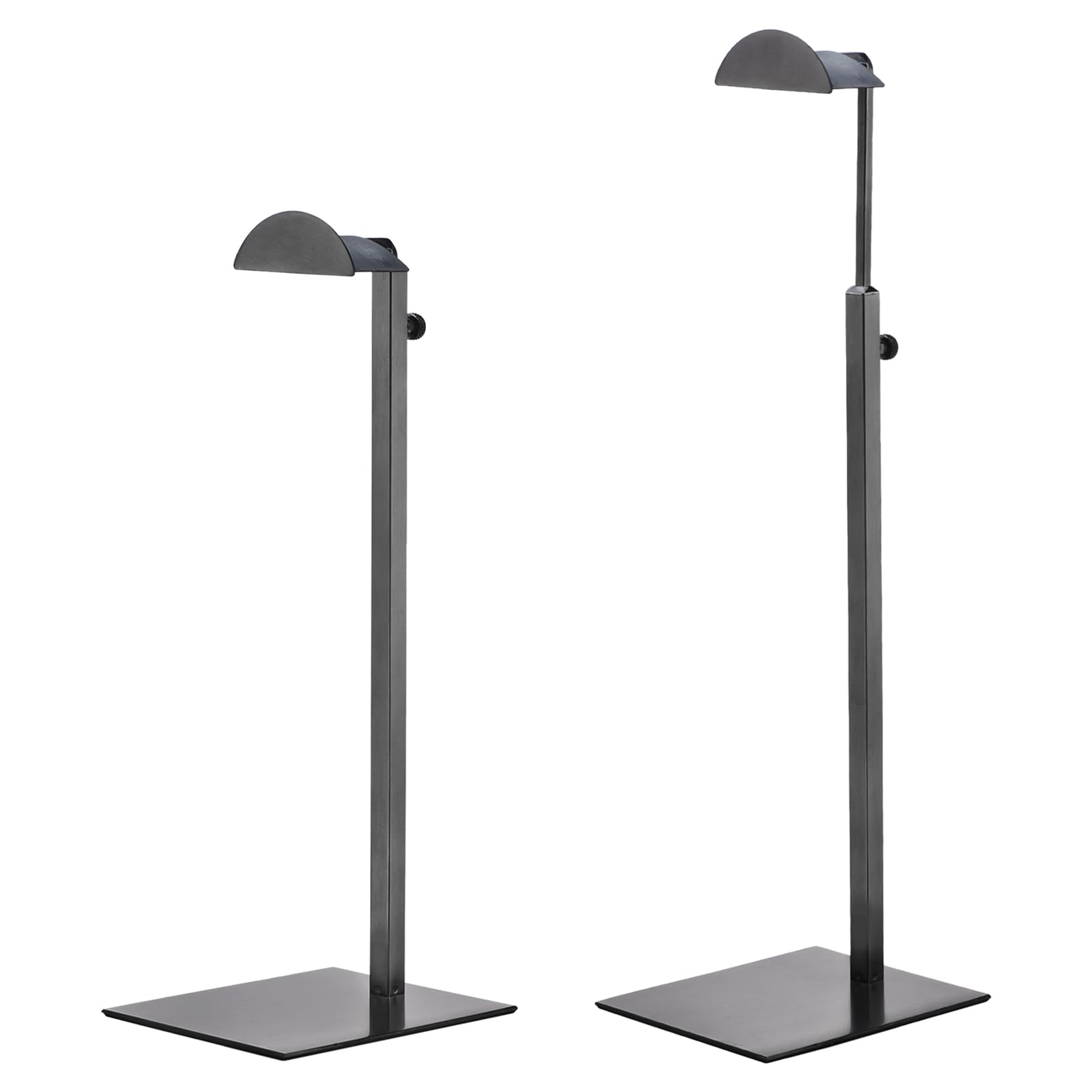 Photo 1 of uxcell Purse Display Stand Set 2 Pack Metal Adjustable Handbag Rack Single Hook Holder for Boutique Store - Black