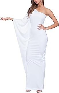 Womens Long Sexy One Shoulder Evening Cocktail Semi Formal Maxi Dress - Buy now