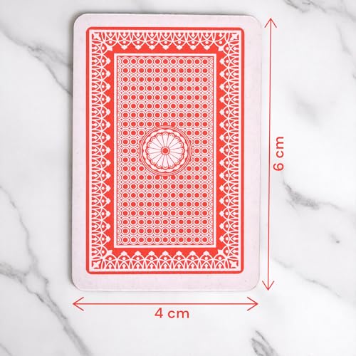 MIJOMA Mini-Pokerkarten 3er-Set – 54 Karten pro Deck, ca. 6 x 4 cm – Spielkarten für unterwegs, Reisen, Partys, Spieleabende – klassisches Pokerdesign – Bild 5