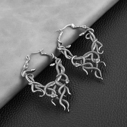 Pendientes de pulpo góticos un regalo original de piercing retro 4