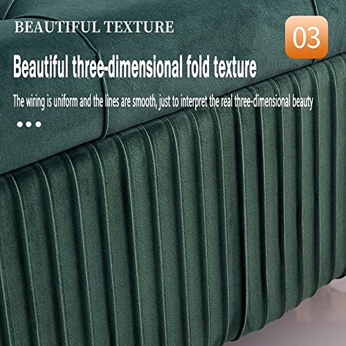 Pouf de rangement pliable en flanelle 80x40x45cm banquette coffre - 7