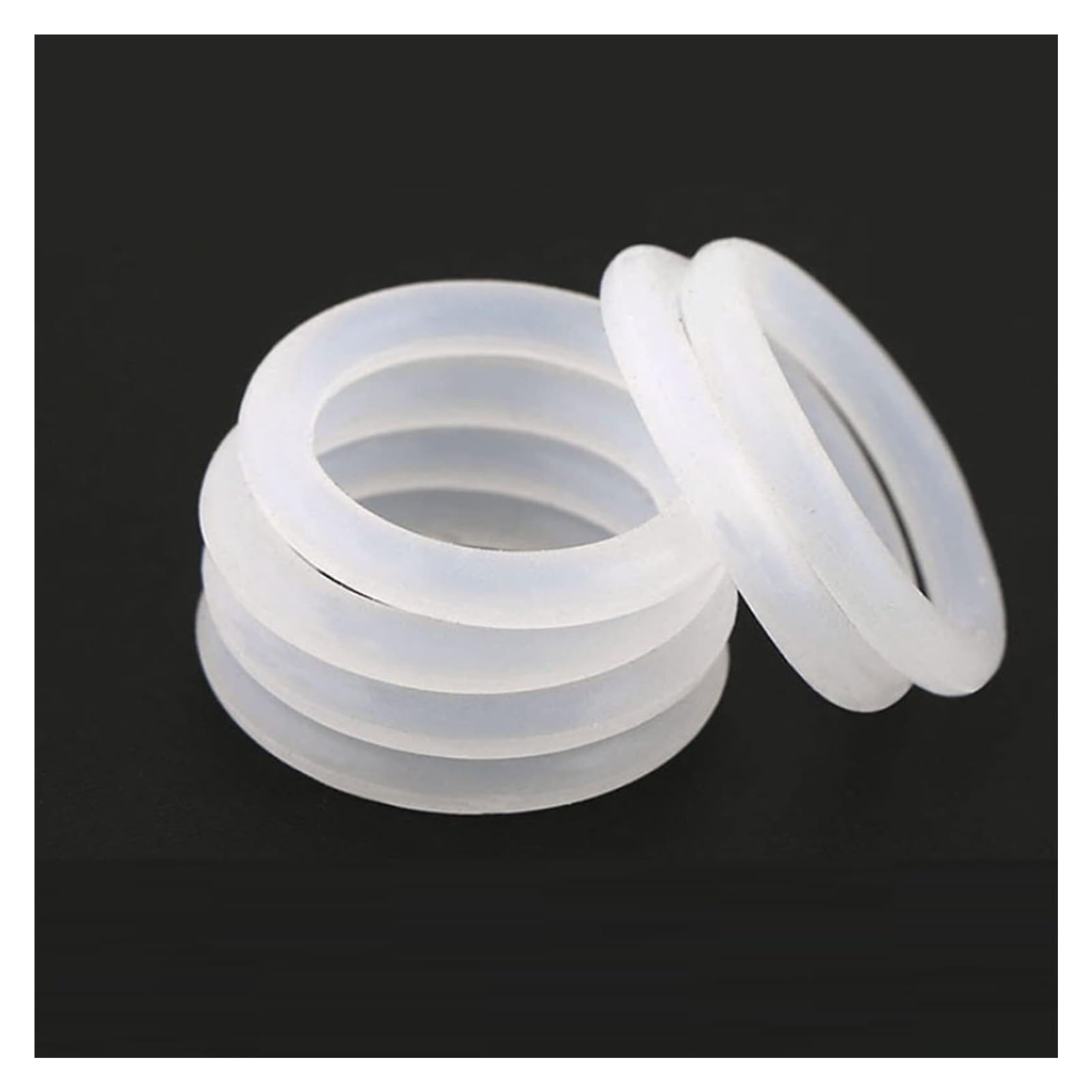 Anillo tórico Kit de juntas tóricas de goma, surtido de 10 piezas de espesor CS 2 mm OD 5~80 mm, junta tórica de silicona de grado alimenticio, arandela impermeable, aislamiento de goma, sello redon