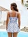 Blooming Jelly Womens One Piece Swim Suit Tummy Control Slimming Swimsuit Ruched Curvy 2026 Swim Dress (M, Blue Floral)