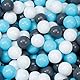 Knorrtoys 56764 - Bälleset ca. Ø6 cm - 100 balls/creme/grey/lightblue