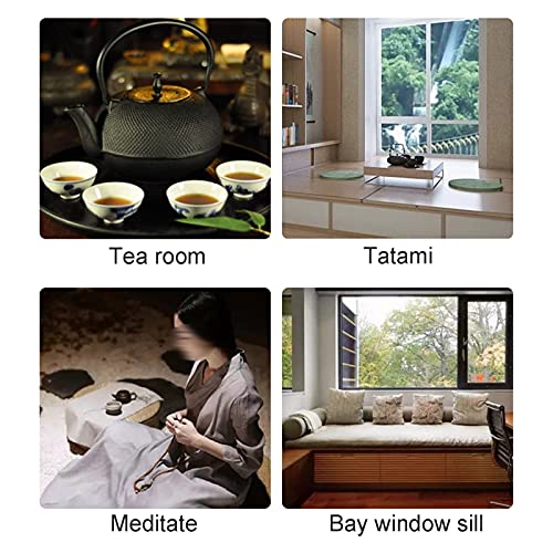 Almofada de meditação, almofada respirável e totalmente conectada de tatame, feita à mão, para Zen p