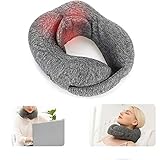 { Heizbereiche Einstellbar} Die Nacken Heizkissen mit 3 Heizbereiche, umfassender und komfortabler, wärmen Nacken und Schulter. Graphenheizung, 45-65 ° C heiße Kompresse mit konstanter Temperatur. Drei Gang freie Temperaturregelung, wissenschaftliche, vernünftige Linderung von Halswirbelproblemen.