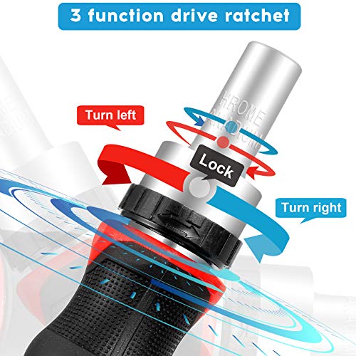 Wetols Universal Socket Tool Set Gifts For Men - Christmas Stocking Stuffers For Him Dad Husband Boyfriend Her, Magnetic Ratchet Screwdriver Set With 10 Impact Bits, We-885 #TOP3