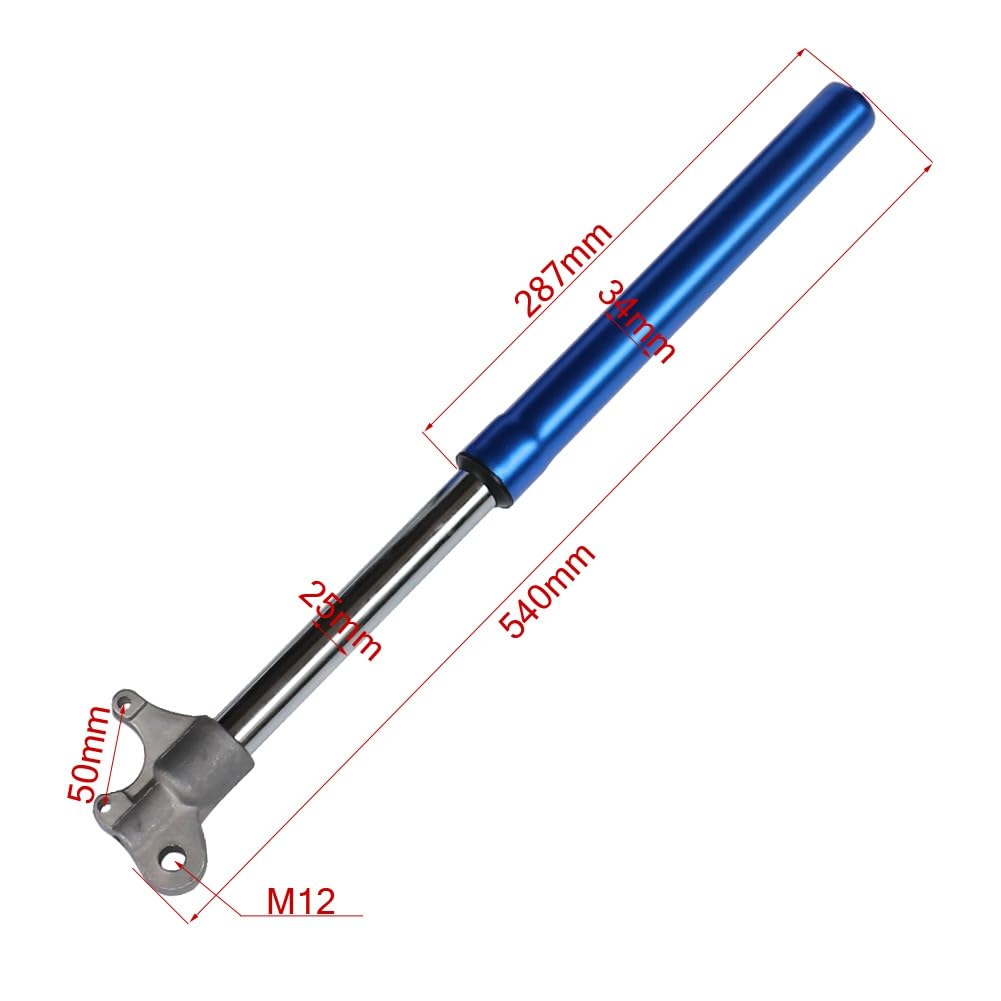 Osmond Motorrad vorne umgekehrte Stoßdämpfung für China 47cc 49cc Mini Motorrad Pit Bike Motocross Zubehör, Blau