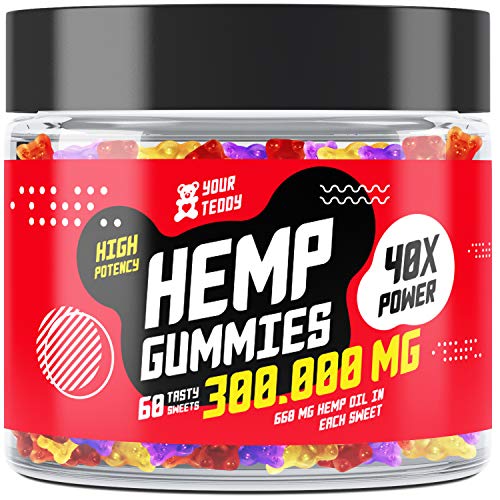 Hemp Gummies for Pain, Anxiety, Sleep, Stress Relief - 300000 MG - High