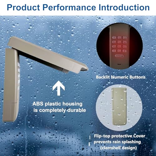 universal garage door opener keypad for liftmaster chamberlain craftsman wayne dalton openers produced since 1993 wireless keypad keyless entry replaces 877878max 37797787766lm safe security