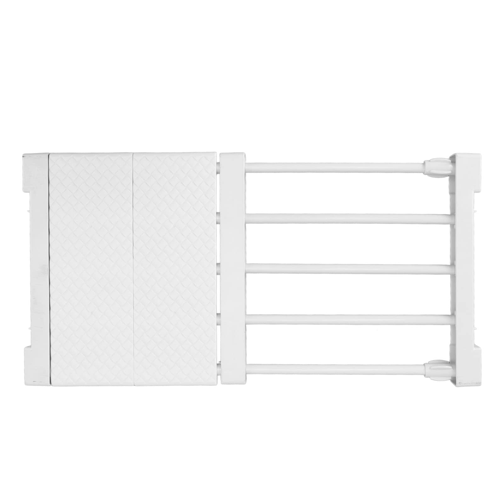 Teon - Separador de armario ajustable, práctico estante de almacenamiento para armario y gabinete, color blanco, 30 – 40 cm – nize ropa y accesorios eficientemente