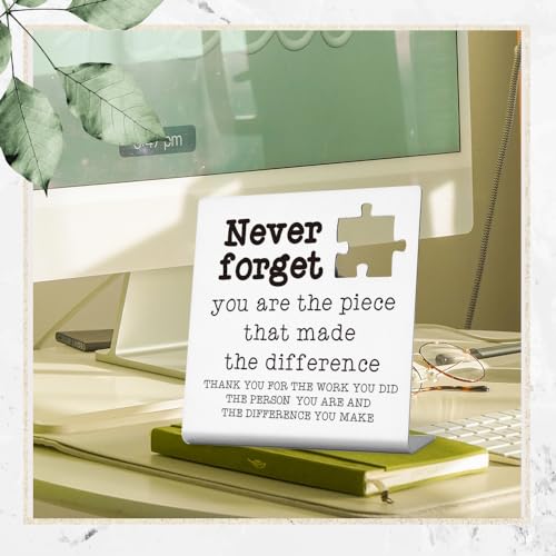Placa Decorativa para Nuevo Trabajo, Acero Inoxidable Plateado miniatura 2