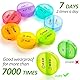 Pillendose 7 Tage 2 Fächer Tablettenbox 7 Tage Morgens Abends, Tabletten Box 7tage Große Fächer Mit 14 Extra Großen Fächern Für Woche Tragbare Reise Tabletten Organizer Für Vitamin (rosa)