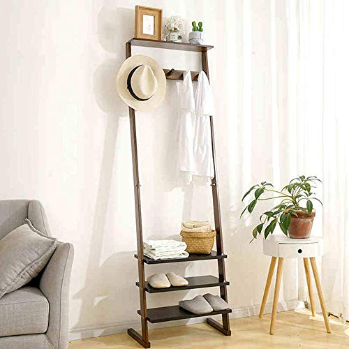 Estante perchero funcional para el recibidor con estanterías de almacenamiento textil 4