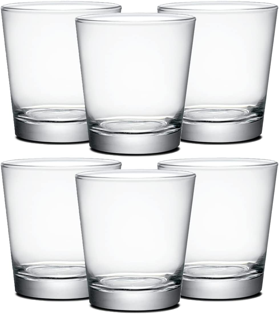 Paquete de 18 Vasos de chupito, Copa de degustación, Copas de Agua de Cristal, Capacidad 23.8 cl