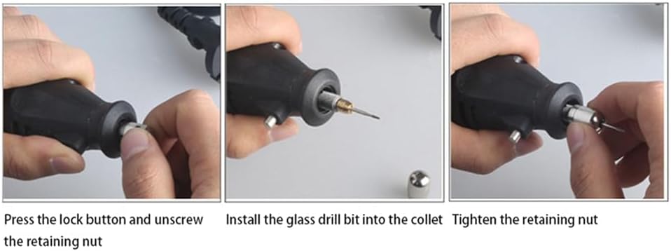 4X Car Front Windshield Repair Tool Glass Drilling Bit Steel Drill Bit