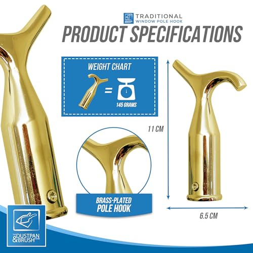 Window Pole Hook (Head Only) Compatible with Telescopic Pole, Suitable for Loft Hatches Blinds, Attic Ladders, Velux - Image 3
