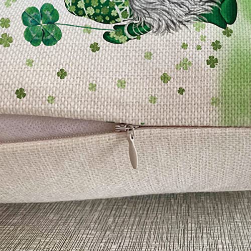 St Patricks Day Pillow Covers 18X18 Inch Gnome Shamrocks Welcome Green Home Sofa Decor Pillowcase Happy St. Patrick's Day Throw Pillows Living Room Bedroom Decorations Cushion Cases #TOP5