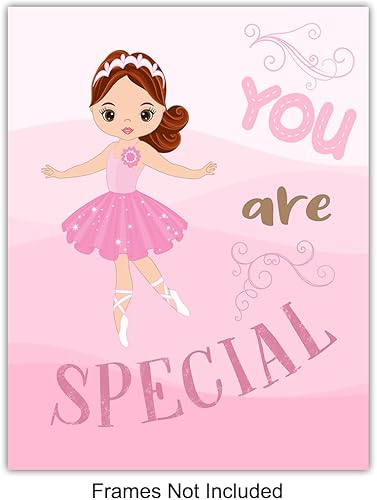 Miniatura 3 de Baby Girl Room Decor - Pink Little Girls Bedroom Decor - Infant Nursery Decor - Cute Toddler Girl Wall Art - Positive Affirmations - Ballerina Decor