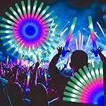 103PCS Light Up Foam Sticks,LED Glow Sticks Bulk Party Pack with 3 Modes Colorful Flashing,Glow in The Dark Party Supplies,Glow Sticks Bulk for Wedding,Halloween,Birthday,July 4th,Concert