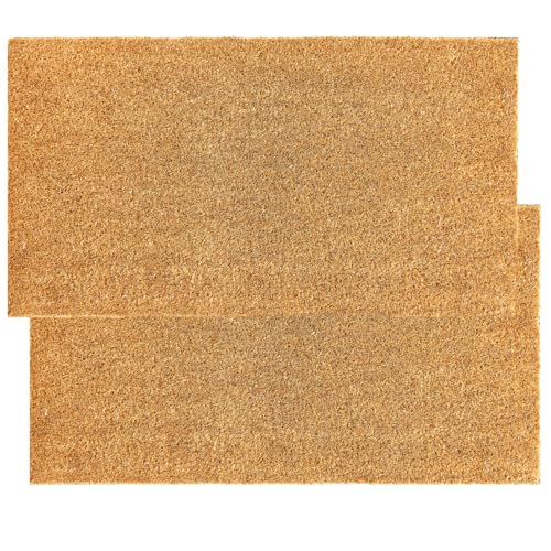 KANKUN Coco Coir Welcome Doormat (2-Pack)