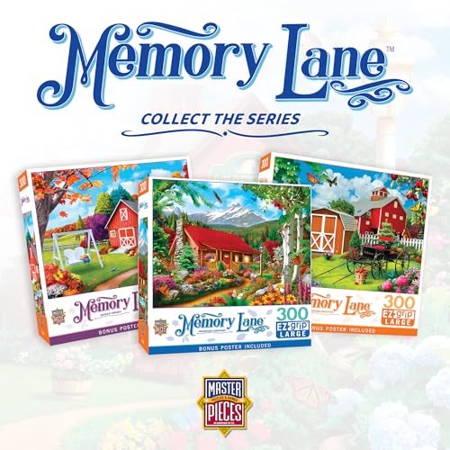 Image of Masterpieces 300 Piece EZ Grip Jigsaw Puzzle - Goldmane Farms - 18 inchx24 inch